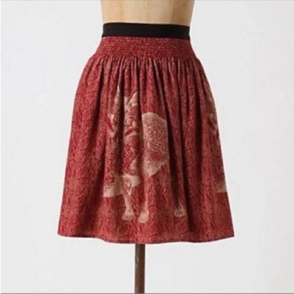 Anthropologie Corey Lynn Calter Silk Fox Skirt Small - Picture 1 of 9
